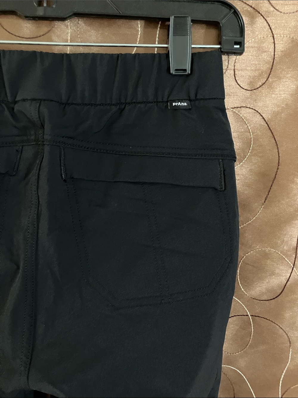 prAna Halle AT Skinny Pants Black Stretch Athletic Travel Women Sz 4 Regular - Picture 7 of 14